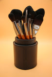 Makeup brush set 11 pcs + brush case